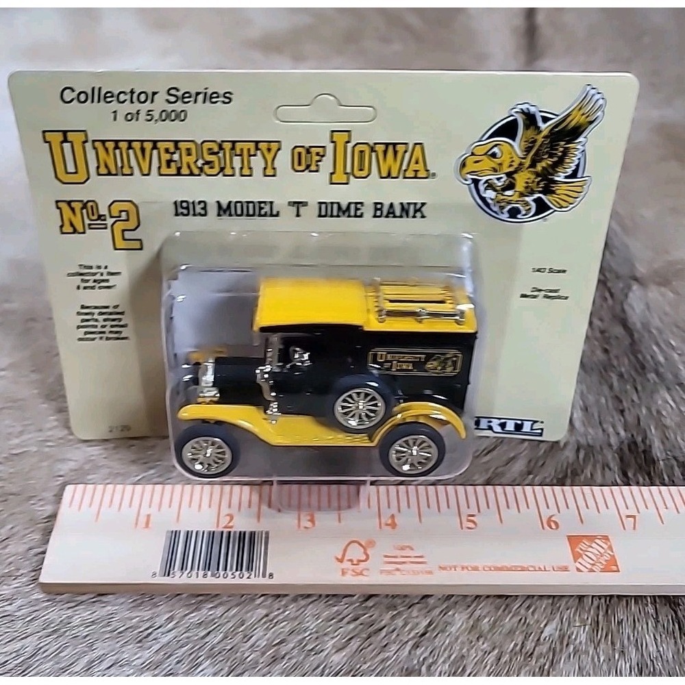 Ertl 1913 Ford Model T Truck Dime Bank University of Iowa Hawkeyes #2 1/43 2129